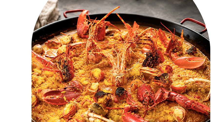 Paella de marisco - Restaurante Mar y Montaña - Arrocería & Brasería en Zamora